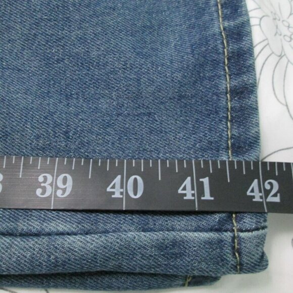 Three Button Baggy Wide Leg Boyfriend Jeans by Commense-Denim-XS-NWT - Picture 11 of 16